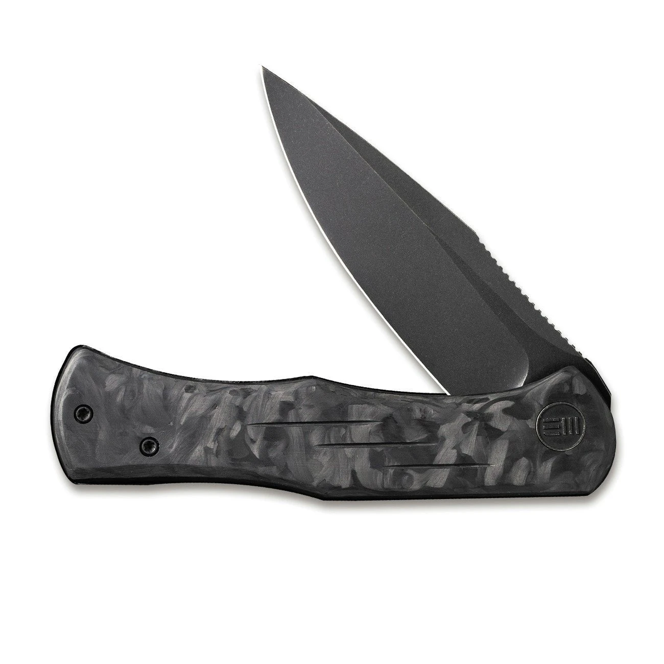 WEKNIFE Primoris Flipper Knife Carbon Fiber With Titanium Handle (3.47" CPM 20CV Blade) WE20047B-1 6 WEKNIFE Primoris Flipper Knife Carbon Fiber With Titanium Handle (3.47" CPM 20CV Blade) WE20047B-1 - Image 4