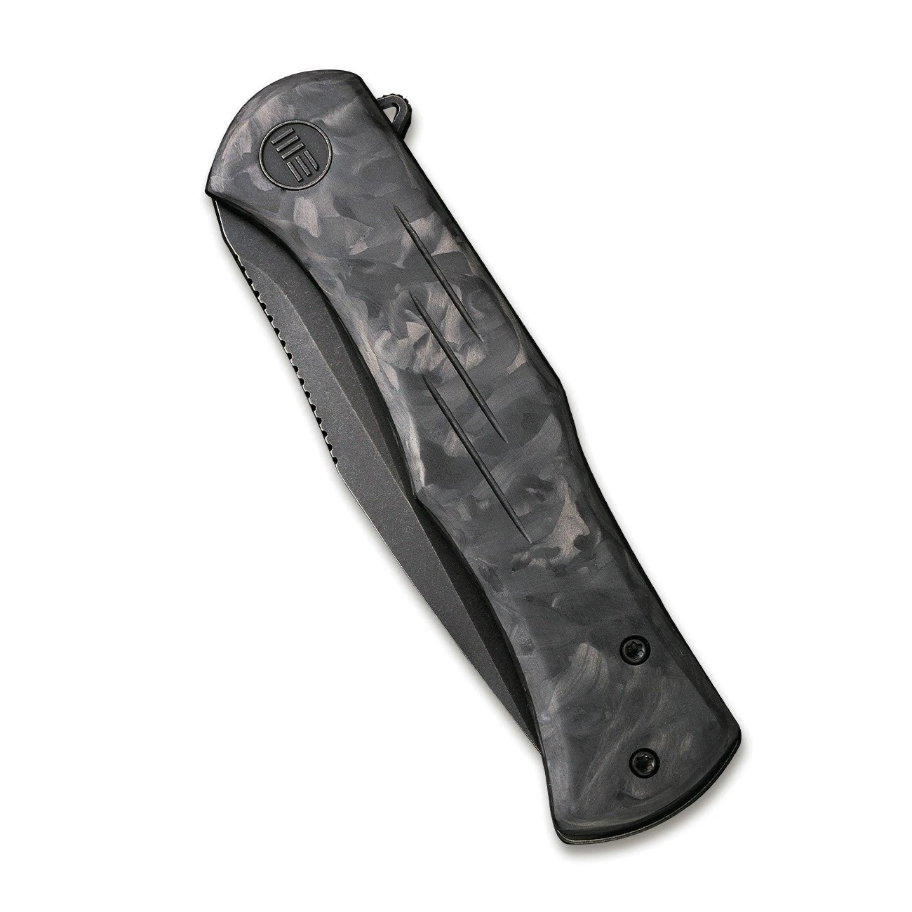 WEKNIFE Primoris Flipper Knife Carbon Fiber With Titanium Handle (3.47" CPM 20CV Blade) WE20047B-1 7 WEKNIFE Primoris Flipper Knife Carbon Fiber With Titanium Handle (3.47" CPM 20CV Blade) WE20047B-1 - Image 5