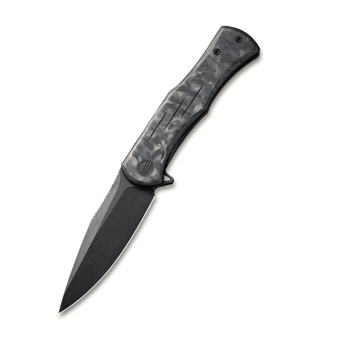 WEKNIFE Primoris Flipper Knife Carbon Fiber With Titanium Handle (3.47" CPM 20CV Blade) WE20047B-1 5 WEKNIFE Primoris Flipper Knife Carbon Fiber With Titanium Handle (3.47" CPM 20CV Blade) WE20047B-1 - Image 3