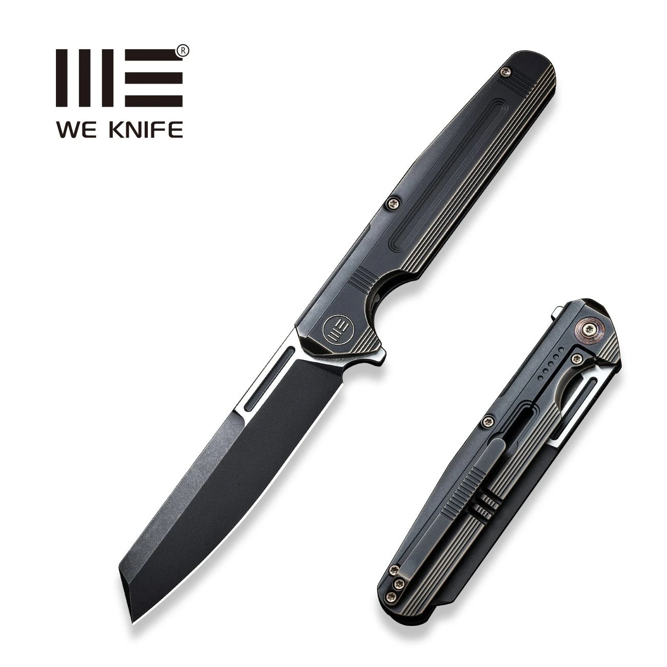 WEKNIFE Reiver Flipper Knife Titanium Handle (3.97" CPM S35VN Blade) WE16020-5 3 WEKNIFE Reiver Flipper Knife Titanium Handle (3.97" CPM S35VN Blade) WE16020-5