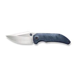WEKNIFE Riff-Raff Thumb Stud Knife Titanium Handle (3.12" CPM 20CV Blade) WE22020B-2 -WE KNIFE Shop weknife riff raff thumb stud knife blue titanium handle 312 hand rubbed satin cpm 20cv blade we22020b 2 543886