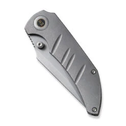 WEKNIFE Riff-Raff Thumb Stud Knife Titanium Handle (3.12" CPM 20CV Blade) WE22020B-3 -WE KNIFE Shop weknife riff raff thumb stud knife gray titanium handle 312 gray stonewashed cpm 20cv blade we22020b 3 978356