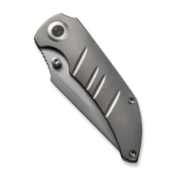 WEKNIFE Riff-Raff Thumb Stud Knife Titanium Handle (3.12" CPM 20CV Blade) WE22020B-4 -WE KNIFE Shop weknife riff raff thumb stud knife polished bead blasted titanium handle 312 polished bead blasted cpm 20cv blade we22020b 4 301688