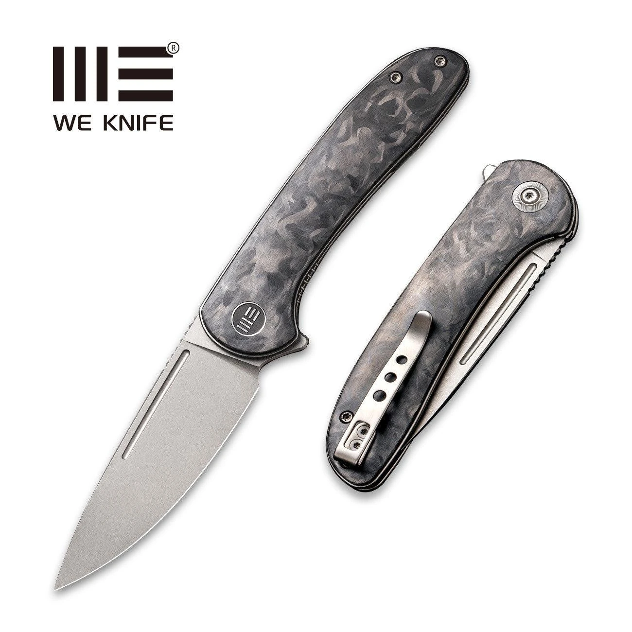 WEKNIFE Saakshi Flipper Knife Carbon Fiber Handle (3.30" CPM 20CV Blade) WE20020C-1 3 WEKNIFE Saakshi Flipper Knife Carbon Fiber Handle (3.30" CPM 20CV Blade) WE20020C-1