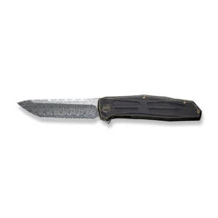 WEKNIFE Shadowfire Flipper Knife Titanium Handle (3.97" Damasteel Blade) WE22035-DS1 -WE KNIFE Shop weknife shadowfire flipper knife bronze black titanium handle 397 hakkapella damasteel blade we22035 ds1 304937