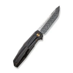 WE KNIFE Shop -WE KNIFE Shop weknife shadowfire flipper knife bronze black titanium handle 397 hakkapella damasteel blade we22035 ds1 408623