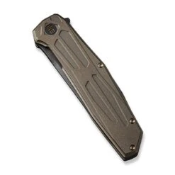 WEKNIFE Shadowfire Flipper Knife Titanium Handle (3.97" CPM 20CV Blade) WE22035-3 16 WEKNIFE Shadowfire Flipper Knife Titanium Handle (3.97" CPM 20CV Blade) WE22035-3 -WE KNIFE Shop weknife shadowfire flipper knife bronze titanium handle 397 black stonewashed bevels black brushed flats cpm 20cv blade we22035 3 290486