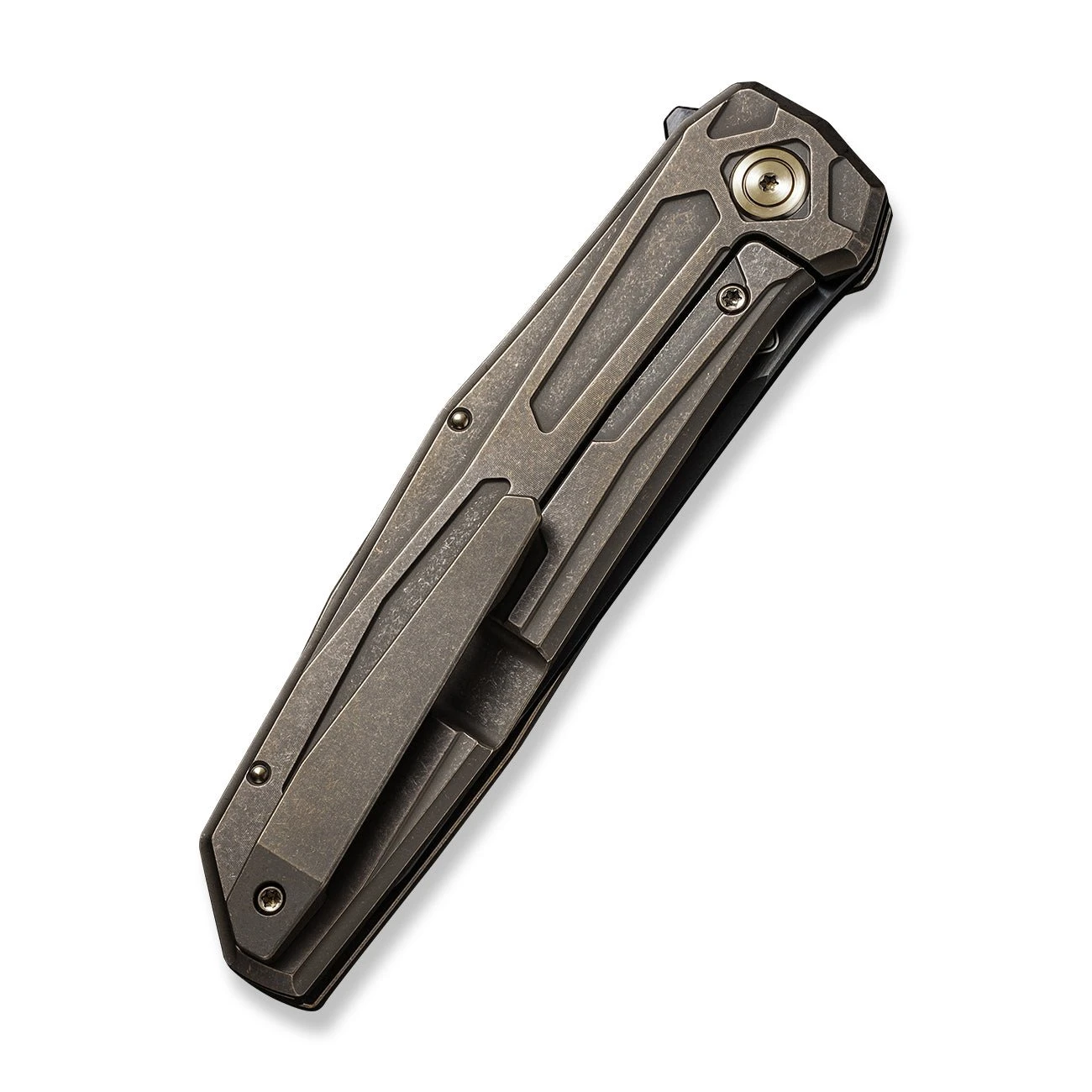 WEKNIFE Shadowfire Flipper Knife Titanium Handle (3.97" CPM 20CV Blade) WE22035-3 9 WEKNIFE Shadowfire Flipper Knife Titanium Handle (3.97" CPM 20CV Blade) WE22035-3 - Image 7