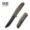 WEKNIFE Shadowfire Flipper Knife Titanium Handle (3.97" CPM 20CV Blade) WE22035-3 -WE KNIFE Shop weknife shadowfire flipper knife bronze titanium handle 397 black stonewashed bevels black brushed flats cpm 20cv blade we22035 3 528912