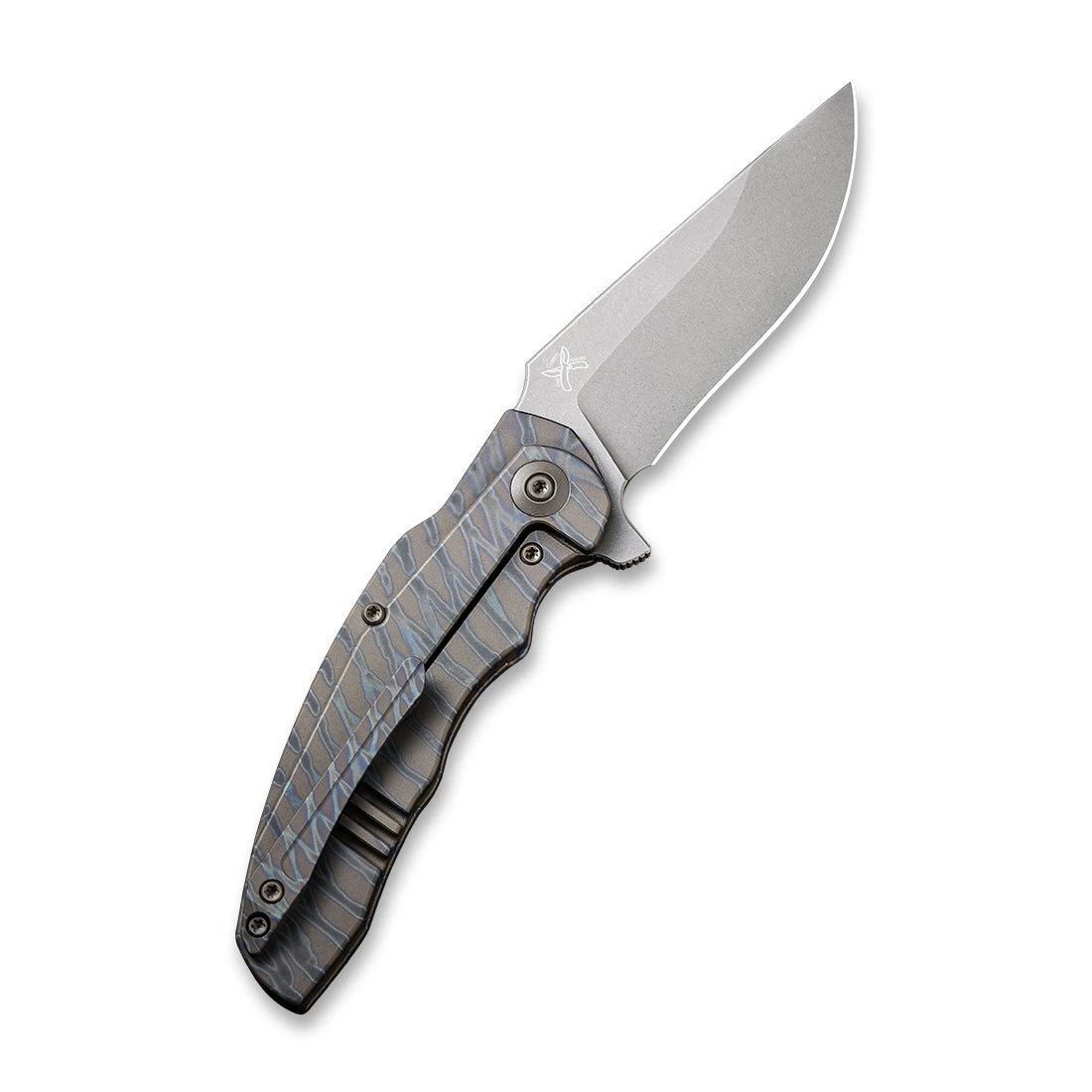 WEKNIFE Skreech Flipper Knife Titanium Handle(3.24" CPM 20CV Blade) 2014C 4 WEKNIFE Skreech Flipper Knife Titanium Handle(3.24" CPM 20CV Blade) 2014C - Image 2