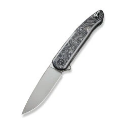 WEKNIFE Smooth Sentinel Flipper Knife Titanium Handle With Carbon Fiber Inlay (2.97" CPM 20CV Blade) WE20043-5 -WE KNIFE Shop weknife smooth sentinel flipper knife titanium handle with carbon fiber inlay 297 cpm 20cv blade we20043 5 289712