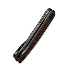 WEKNIFE Smooth Sentinel Flipper Knife Titanium Handle With Wood Inlay (2.97" CPM 20CV Blade) WE20043-3 -WE KNIFE Shop weknife smooth sentinel flipper knife titanium handle with wood inlay 297 cpm 20cv blade we20043 3 611478