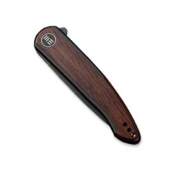 WEKNIFE Smooth Sentinel Flipper Knife Titanium Handle With Wood Inlay (2.97" CPM 20CV Blade) WE20043-3 -WE KNIFE Shop weknife smooth sentinel flipper knife titanium handle with wood inlay 297 cpm 20cv blade we20043 3 750050