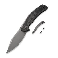 WEKNIFE Snick Flipper Knife Titanium Handle With Carbon Fiber Inlay (3.47" CPM 20CV Blade) WE19022F-2 -WE KNIFE Shop weknife snick flipper knife titanium handle with carbon fiber inlay 347 cpm 20cv blade we19022f 2 128888