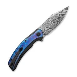 WE KNIFE Shop -WE KNIFE Shop weknife snick flipper knife titanium handle with timascus inlay 347 damasteel blade we19022f ds1 563583
