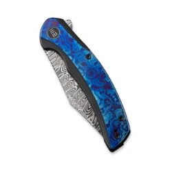 WEKNIFE Snick Flipper Knife Titanium Handle With Timascus Inlay (3.47" Damasteel Blade) WE19022F-DS1 -WE KNIFE Shop weknife snick flipper knife titanium handle with timascus inlay 347 damasteel blade we19022f ds1 676144