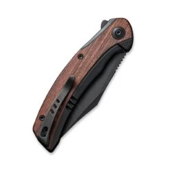 WEKNIFE Snick Flipper Knife Titanium Handle With Wood Inlay (3.47" CPM 20CV Blade) WE19022F-3 -WE KNIFE Shop weknife snick flipper knife titanium handle with wood inlay 347 cpm 20cv blade we19022f 3 140363