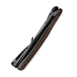 WEKNIFE Snick Flipper Knife Titanium Handle With Wood Inlay (3.47" CPM 20CV Blade) WE19022F-3 -WE KNIFE Shop weknife snick flipper knife titanium handle with wood inlay 347 cpm 20cv blade we19022f 3 825945