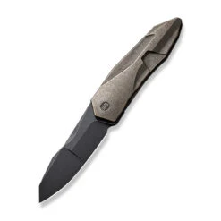 WEKNIFE Solid Flipper Knife Titanium Handle (3.88" CPM 20CV Blade) WE22028-3 -WE KNIFE Shop weknife solid flipper knife bronze titanium integral handle 388 black stonewashed cpm 20cv blade we22028 3 194064