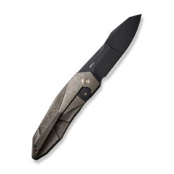 WEKNIFE Solid Flipper Knife Titanium Handle (3.88" CPM 20CV Blade) WE22028-3 -WE KNIFE Shop weknife solid flipper knife bronze titanium integral handle 388 black stonewashed cpm 20cv blade we22028 3 606307