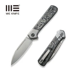 WEKNIFE Soothsayer Flipper Knife Titanium Handle With Carbon Fiber Inlay (3.48" CPM 20CV Blade) WE20050-3