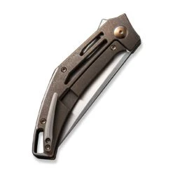 WEKNIFE Speedliner Flipper Knife Bronze Titanium Handle (3.39" Hand Rubbed Satin CPM 20CV Blade) WE22045C-2 -WE KNIFE Shop weknife speedliner flipper knife bronze titanium handle 339 hand rubbed satin cpm 20cv blade we22045c 2 215110