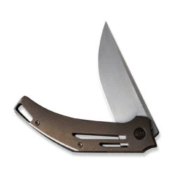 WEKNIFE Speedliner Flipper Knife Bronze Titanium Handle (3.39" Hand Rubbed Satin CPM 20CV Blade) WE22045C-2 -WE KNIFE Shop weknife speedliner flipper knife bronze titanium handle 339 hand rubbed satin cpm 20cv blade we22045c 2 712460