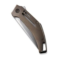 WEKNIFE Speedliner Flipper Knife Bronze Titanium Handle (3.39" Hand Rubbed Satin CPM 20CV Blade) WE22045C-2 -WE KNIFE Shop weknife speedliner flipper knife bronze titanium handle 339 hand rubbed satin cpm 20cv blade we22045c 2 724623