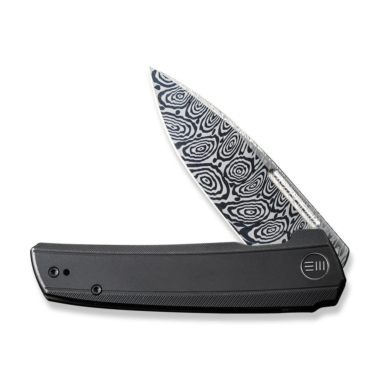 WEKNIFE Speedster Flipper Knife Titanium Handle (3.47" Heimskringla Damasteel Blade) WE21021B-DS1 6 WEKNIFE Speedster Flipper Knife Titanium Handle (3.47" Heimskringla Damasteel Blade) WE21021B-DS1 - Image 4