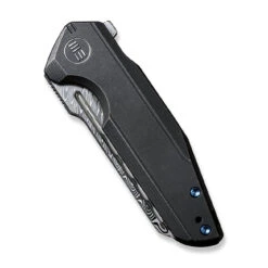 WEKNIFE StarHawk Flipper Knife Titanium Handle (2.81" Damasteel Blade) WE21017-DS1 -WE KNIFE Shop weknife starhawk flipper knife titanium handle 281 damasteel blade we21017 ds1 351506