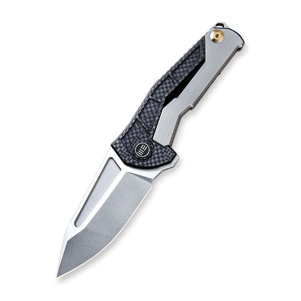 WEKNIFE Sugga Flipper Knife Titanium Handle With Carbon Fiber (3.55" CPM S35VN Blade) 915A 4 WEKNIFE Sugga Flipper Knife Titanium Handle With Carbon Fiber (3.55" CPM S35VN Blade) 915A - Image 2