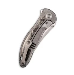 WEKNIFE Synergy2 Flipper Knife Titanium Handle With Carbon Fiber Inlay (3.49" M390 Blade) 912CF-A -WE KNIFE Shop weknife synergy2 flipper knife titanium handle with carbon fiber inlay 349 m390 blade 912cf a 549885