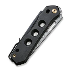 WEKNIFE Vision R Manual Thumb Knife Titanium Handle (3.54" Damasteel Blade) WE21031-DS1 -WE KNIFE Shop weknife vision r manual thumb knife titanium handle 354 damasteel blade we21031 ds1 432512